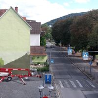 Kein Bild auf Hauswand